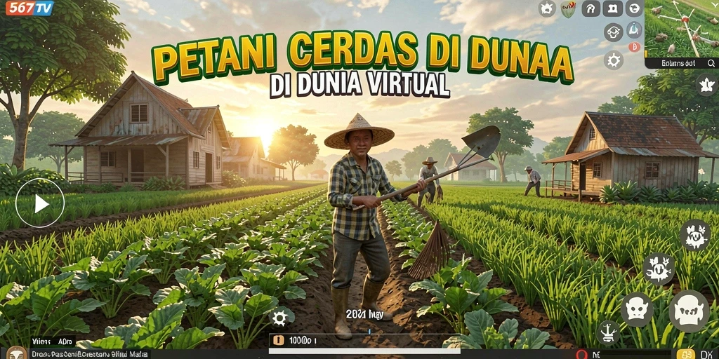 Tampilan gameplay Farming yang seru dalam 567TV.