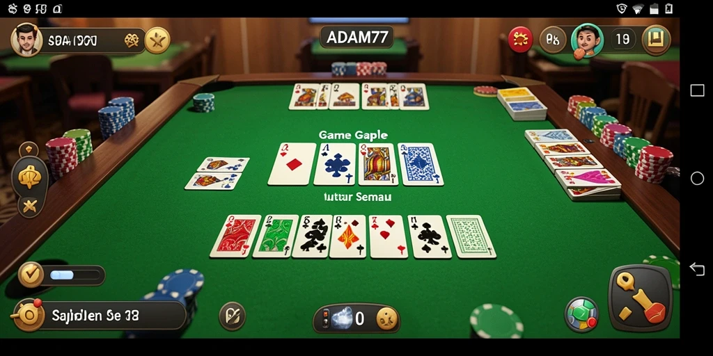 Tampilan gameplay seru dalam ADAM77 yang mengasyikkan.