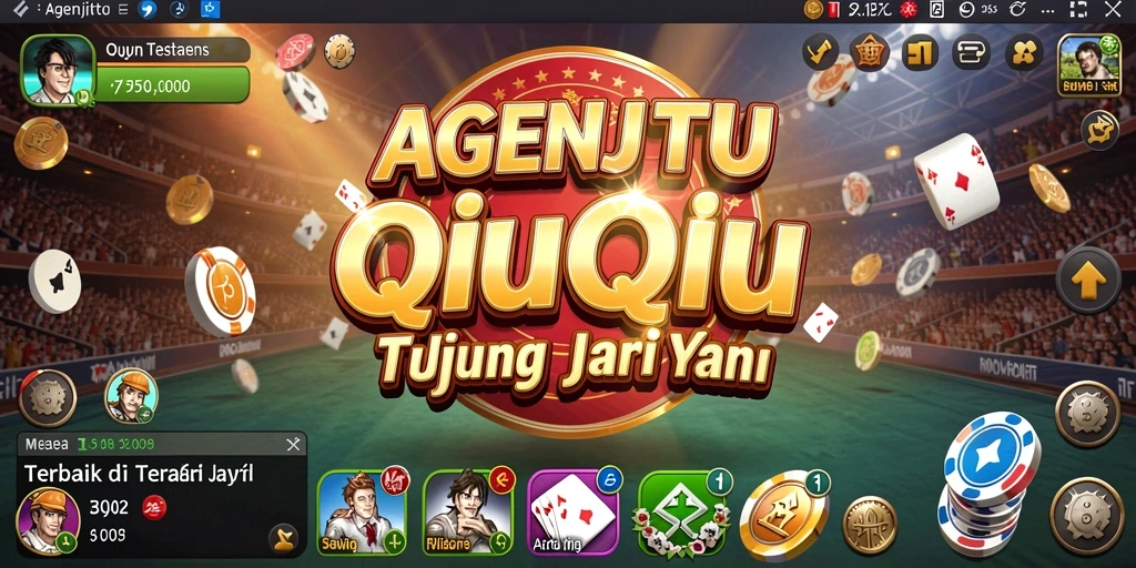 Tangkapan layar utama AGENJITU menampilkan moment seru gameplay QiuQiu.