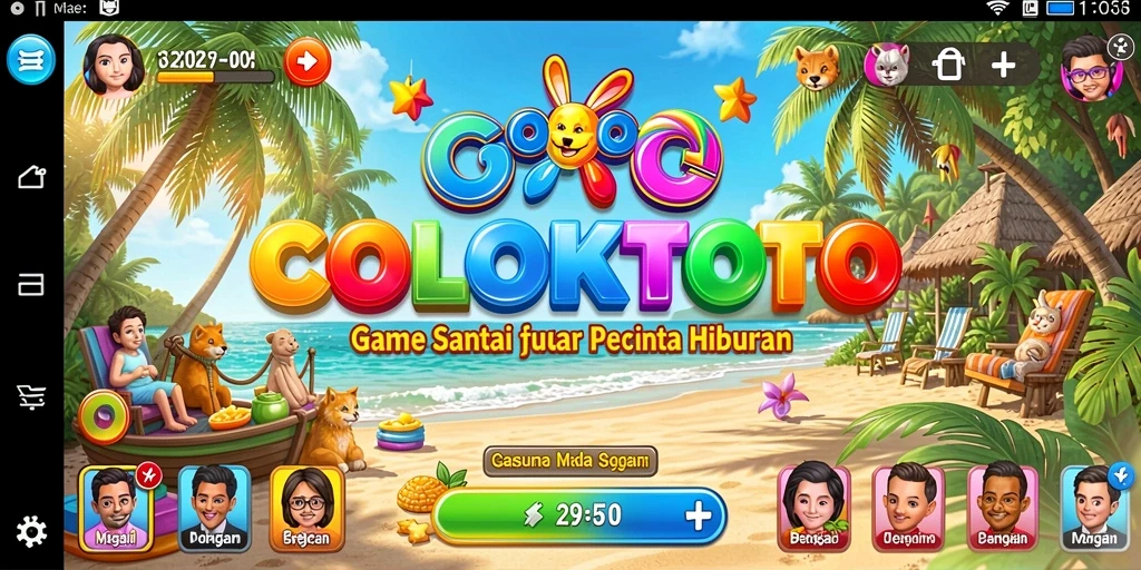 Tampilan gameplay menarik dari COLOKTOTO yang penuh warna.