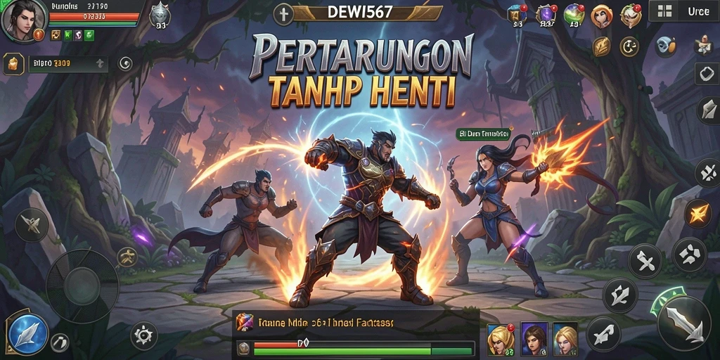 Tampilan seru pertarungan dalam DEWI567 dengan efek spesial yang menakjubkan.