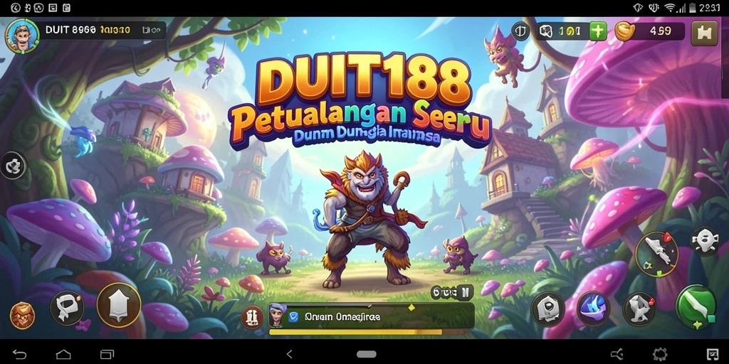 Tampilan gameplay DUIT188 yang mendebarkan dan penuh warna.