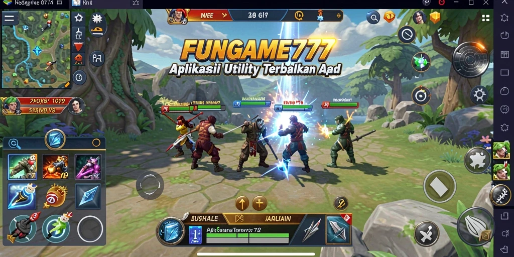 Tampilan antarmuka FUNGAME777 yang sederhana dan fungsional.