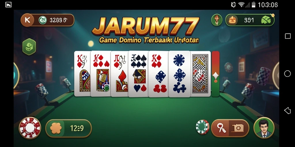 Tampilan menarik saat bermain Domino di JARUM77.
