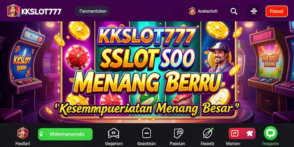 Tampilan gameplay menarik dari KKSLOT777 saat bermain slot.