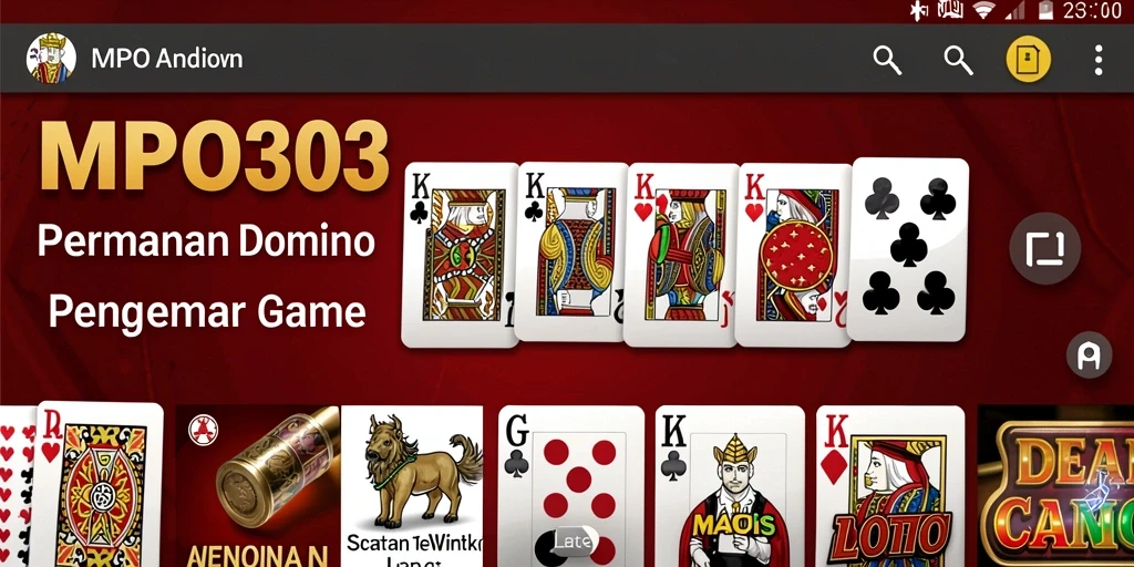 Tampilan gameplay seru dalam MPO303 dengan berbagai pilihan mode Domino.
