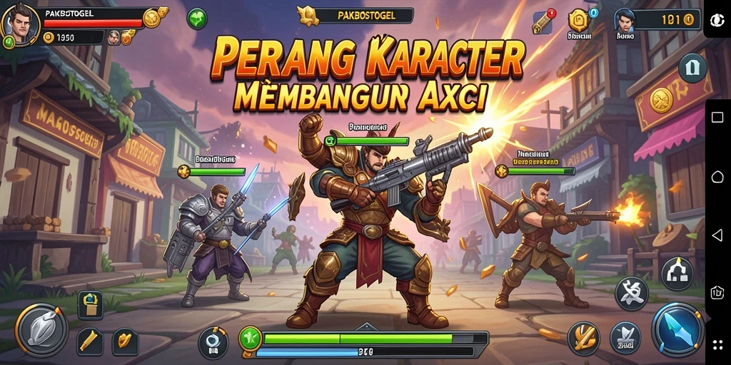 Tampilan gameplay PAKBOSTOGEL dengan aksi yang seru dan mendebarkan.