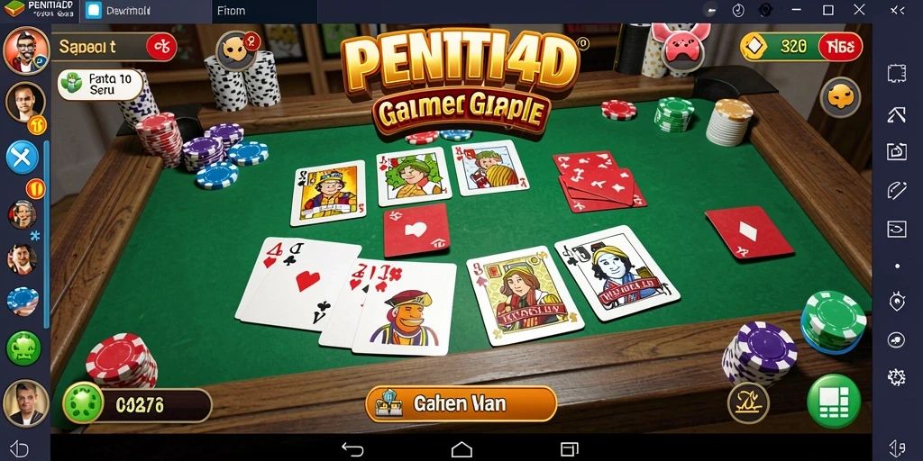 Screenshot gameplay Gaple yang menarik dan seru di PENITI4D.