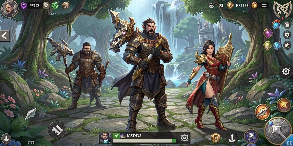 Tampilan gameplay PP123 yang menampilkan seru dan menarik.