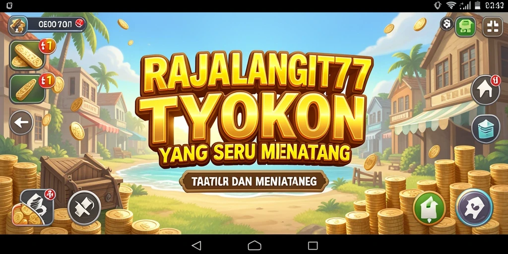 Tampilan gameplay menarik dari RAJALANGIT77 yang menampilkan pembangunan bisnis.