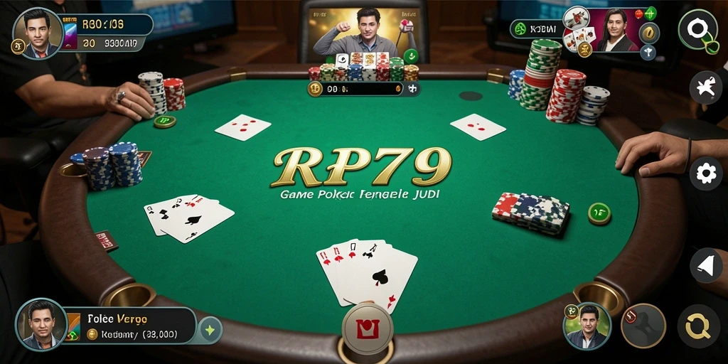 Tampilan grafik menarik saat bermain poker di RP79.