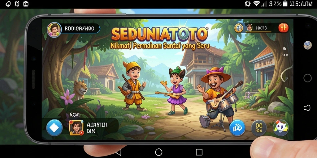 Gameplay SEDUNIATOTO yang penuh warna dan seru.