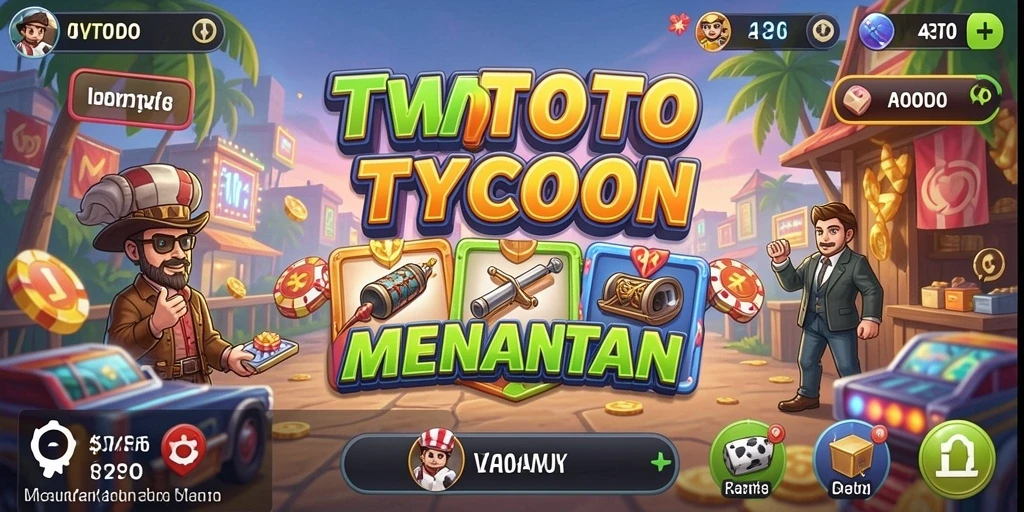 Tampilan gameplay seru dan penuh strategi dalam TVTOTO.