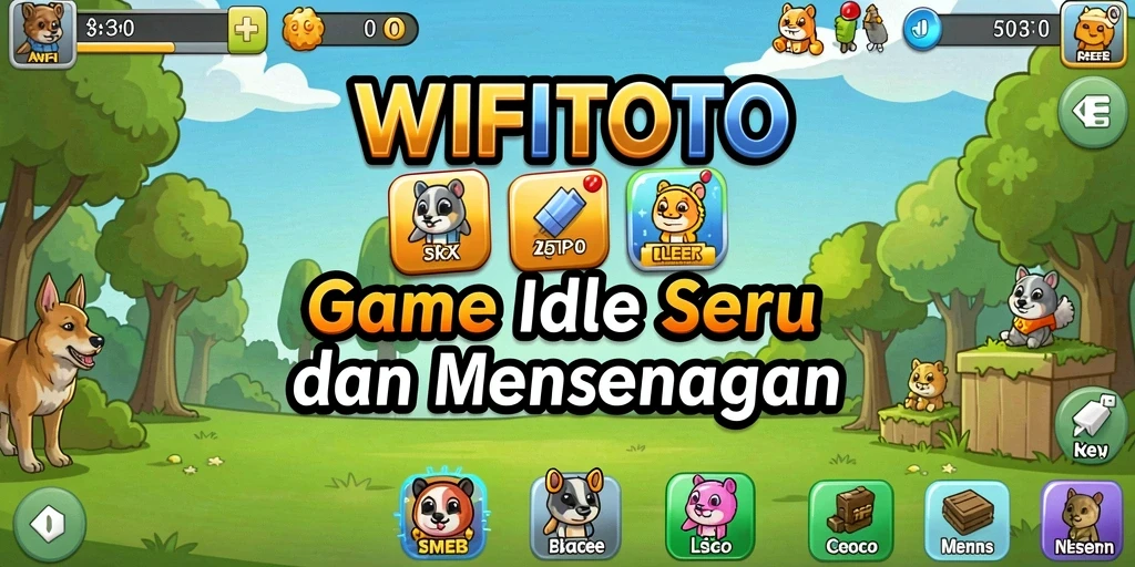 Screenshot gameplay WIFITOTO menunjukkan aktivitas seru dalam permainan Idle.
