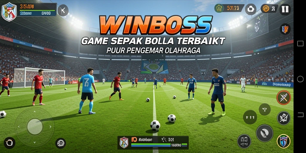 Tampilan gameplay WINBOSS dengan aksi yang mendebarkan di lapangan.